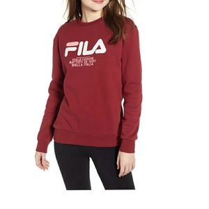 FILA Maroon Sweatshirt BTS JUNGKOOK
